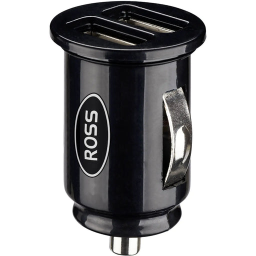 Ross Car Charger - Double USB A in-car charger (2.1A, black)