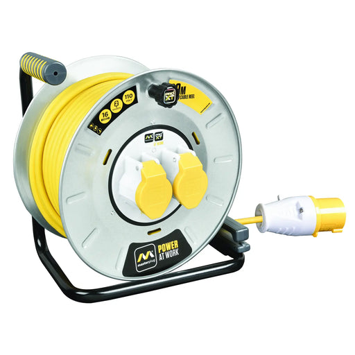 Luceco Climate - 30m, 2 Sockets, 16A, Yellow