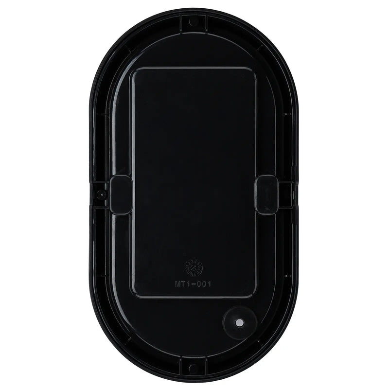 Luceco Ext Residential - Exterior residential bulkhead oval 700lumens with white or black bezel