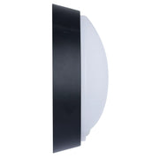 Luceco Ext Residential - Exterior residential bulkhead round 700lumens with white or black bezel + PIR