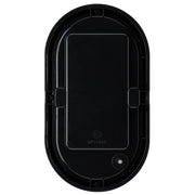 Luceco Ext Residential - Exterior residential bulkhead oval 700lumens with white or black bezel + PIR