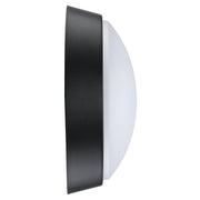 Luceco Ext Residential - Exterior residential bulkhead round 700lumens with white or black bezel
