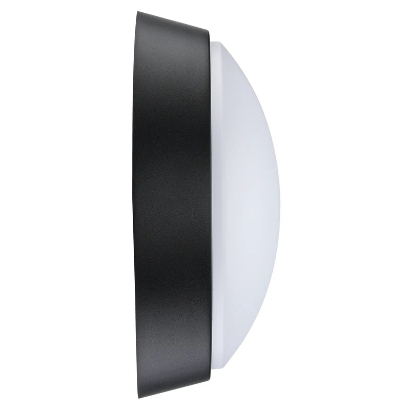 Luceco Ext Residential - Exterior residential bulkhead round 700lumens with white or black bezel