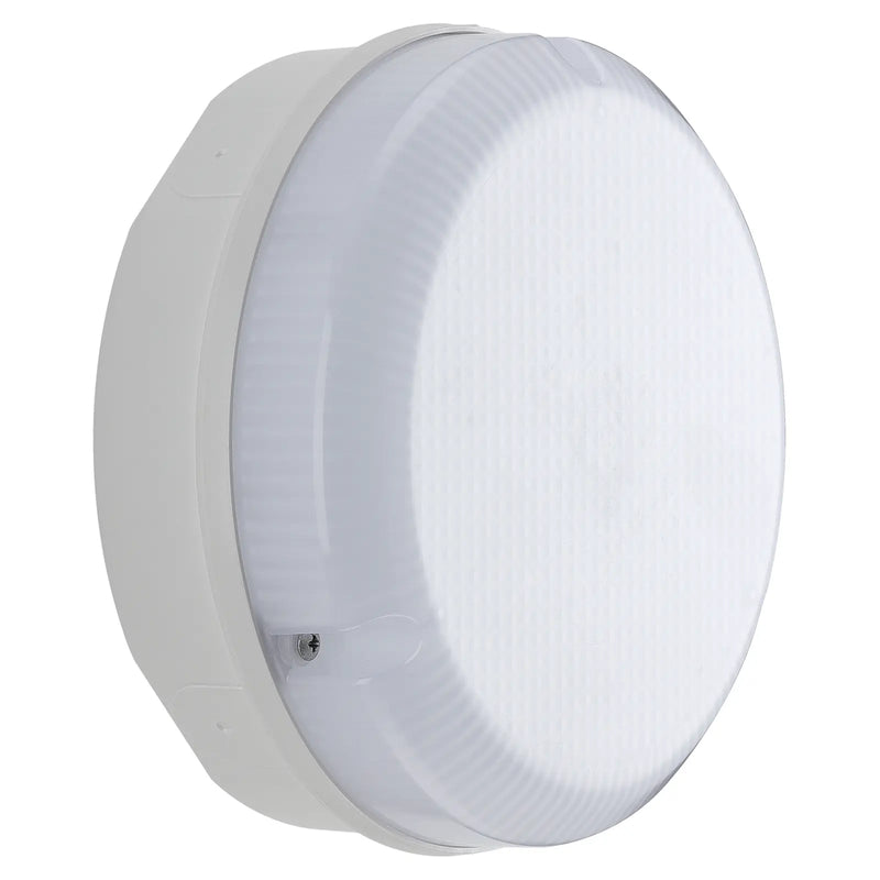 Luceco Mosi bulkhead round white 1150 lumens fixed output driver and emergency - Pack of 1