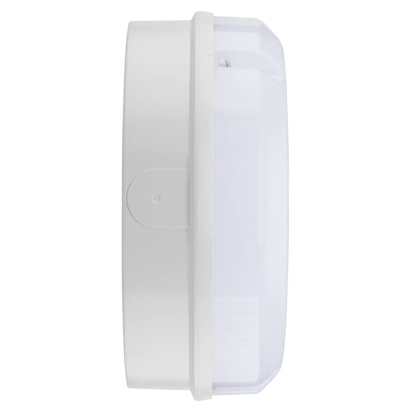 Luceco Mosi bulkhead round white 1150 lumens fixed output driver and emergency - Pack of 1