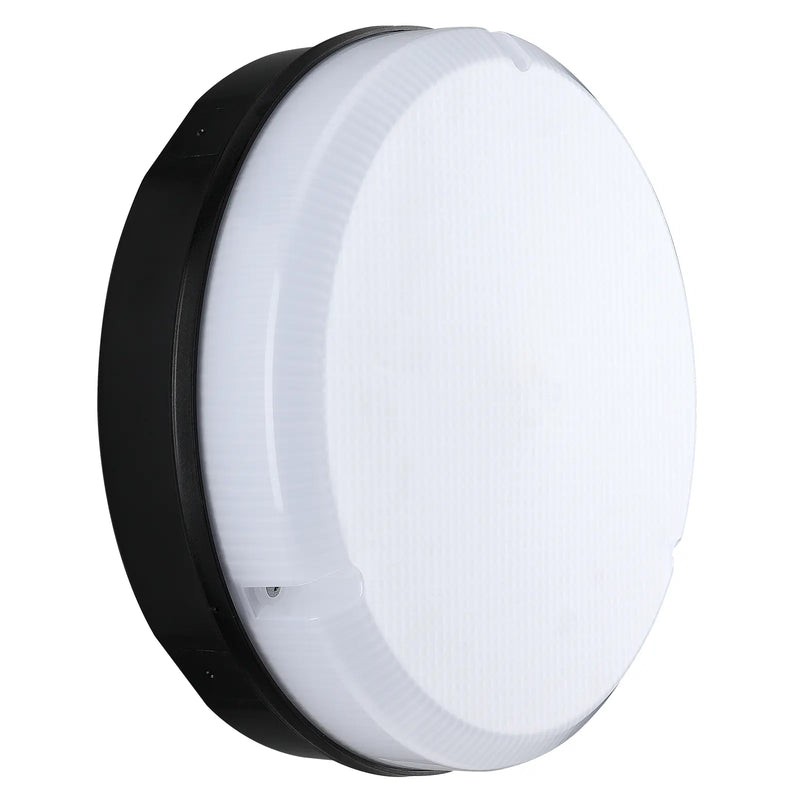 Luceco Mosi bulkhead round black 1150 lumens fixed output driver - Pack of 1