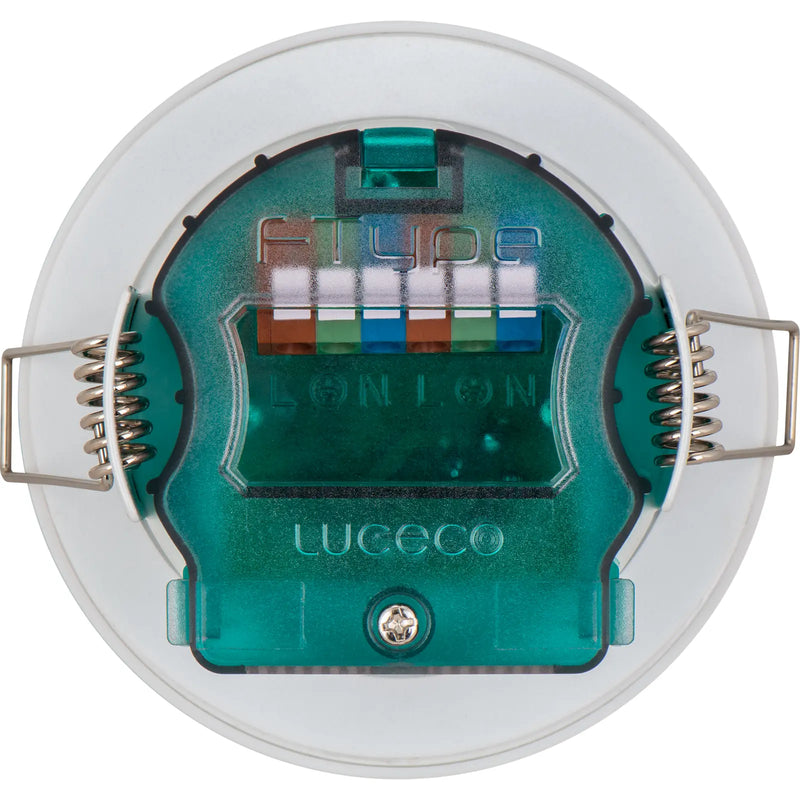 Luceco Ftype Essence Fire Rated Downlight 5W 550lm 4000K Dimmable IP65 White bezel - Flat - Pack of 1