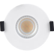 Luceco Ftype MK2 Fire Rated Downlight 4W/6W 750lm Power Change & CCT Change 3000K / 4000K Dim2Warm Dimmable IP65 White bezel - Flat