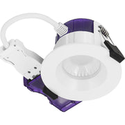 Luceco Ftype Ultra Fire Rated Downlight 4W/6W 690lm Power Change & CCT Change 3000K / 4000K Dim2Warm Dimmable IP65 White - Regressed