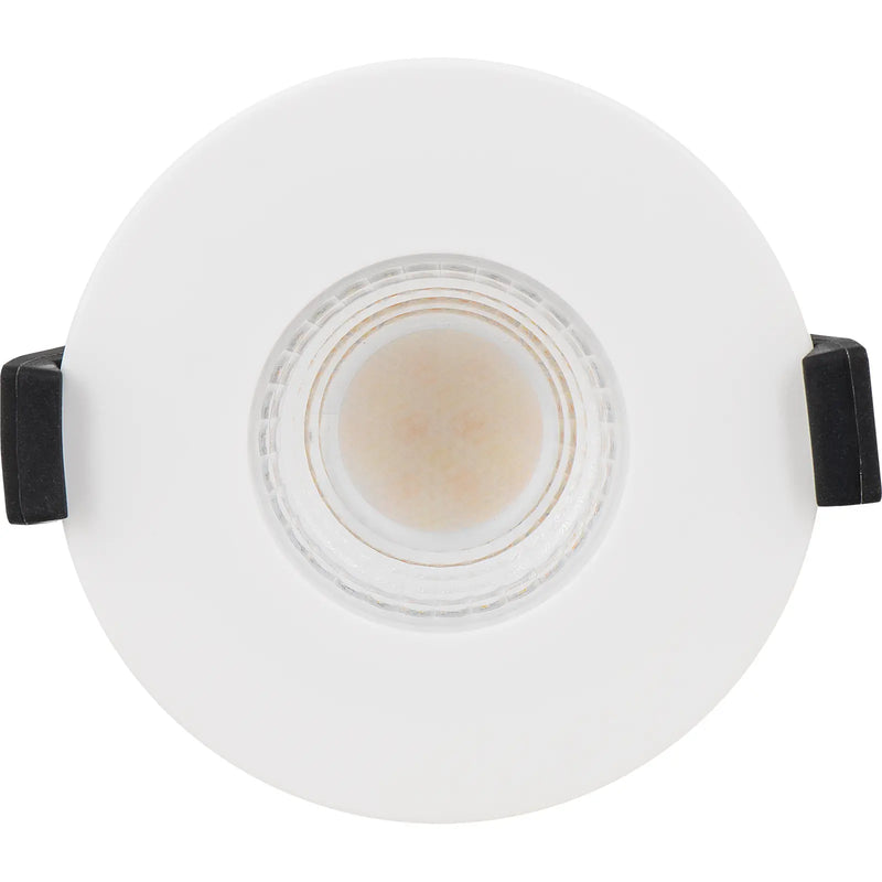 Luceco Ftype Ultra Fire Rated Downlight 4W/6W 690lm Power Change & CCT Change 3000K / 4000K Dim2Warm Dimmable IP65 White - Flat - Pack of 1