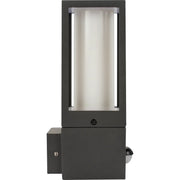 Luceco Azurar Coach Lantern - Exterior Decorative GU10 Lanten with PIR motion Sensor IP54 - Lamp not included - Slate Grey