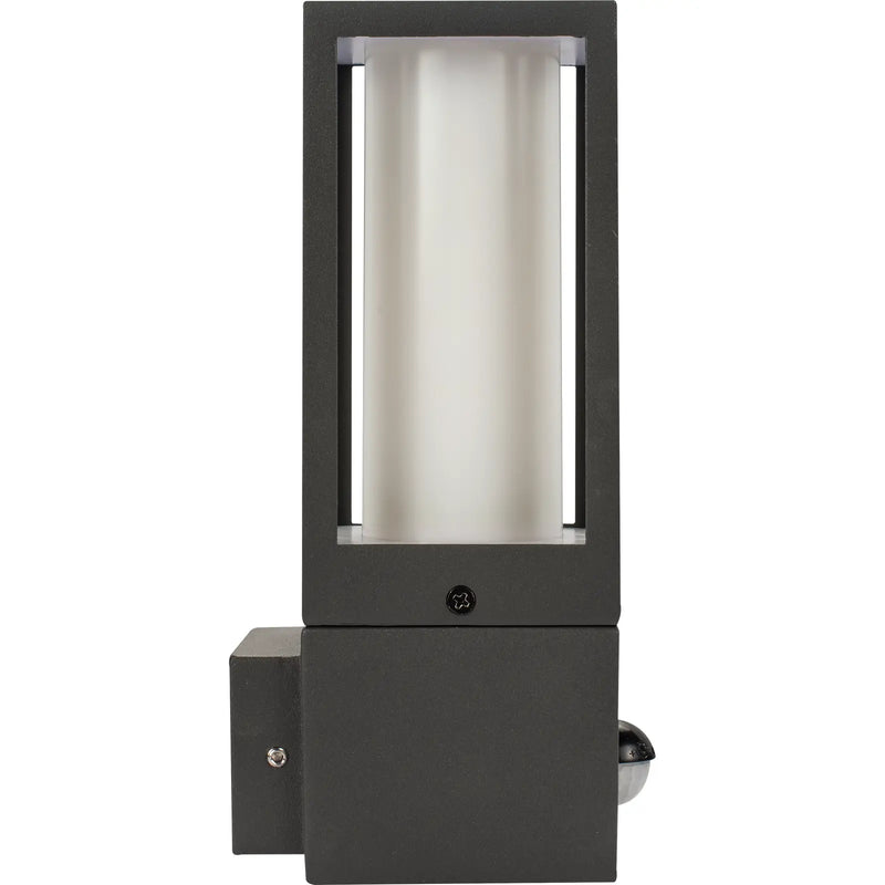 Luceco Azurar Coach Lantern - Exterior Decorative GU10 Lanten with PIR motion Sensor IP54 - Lamp not included - Slate Grey