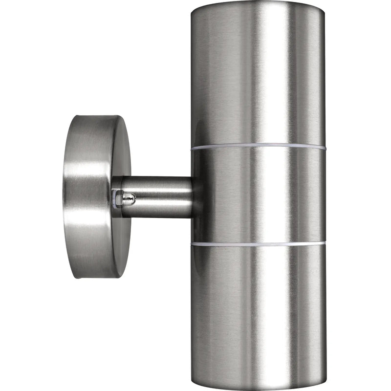 Luceco Azurar Wall Light - Exterior decorative up / down wall light GU10 stainless steel