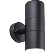 Luceco Azurar Wall Light - Exterior decorative up / down wall light GU10 finished in black