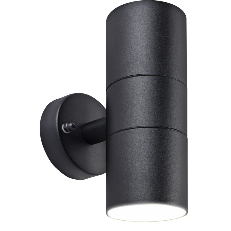 Luceco Azurar Wall Light - Exterior decorative up / down wall light GU10 finished in black