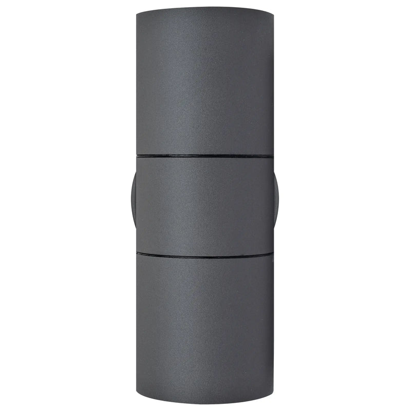 Luceco Azurar Wall Light - Exterior decorative up / down wall light GU10 finished in slate grey
