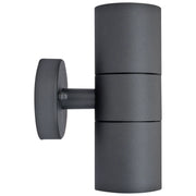 Luceco Azurar Wall Light - Exterior decorative up / down wall light GU10 finished in slate grey