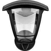 Luceco Coach Lantern - Exterior LED Coach Lantern 4 Panel Bottom Arm 640lm 8w 4000k Ip44 Black Non-pir