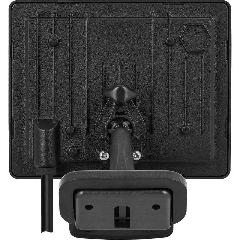 Luceco Essence Floodlight with ball joint 30W black 4000k colour temp with PIR