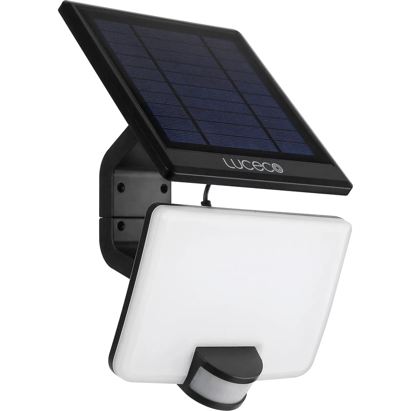 Luceco Solar Floodlights - Solar floodlight with detachable solar panel 1500 lumens