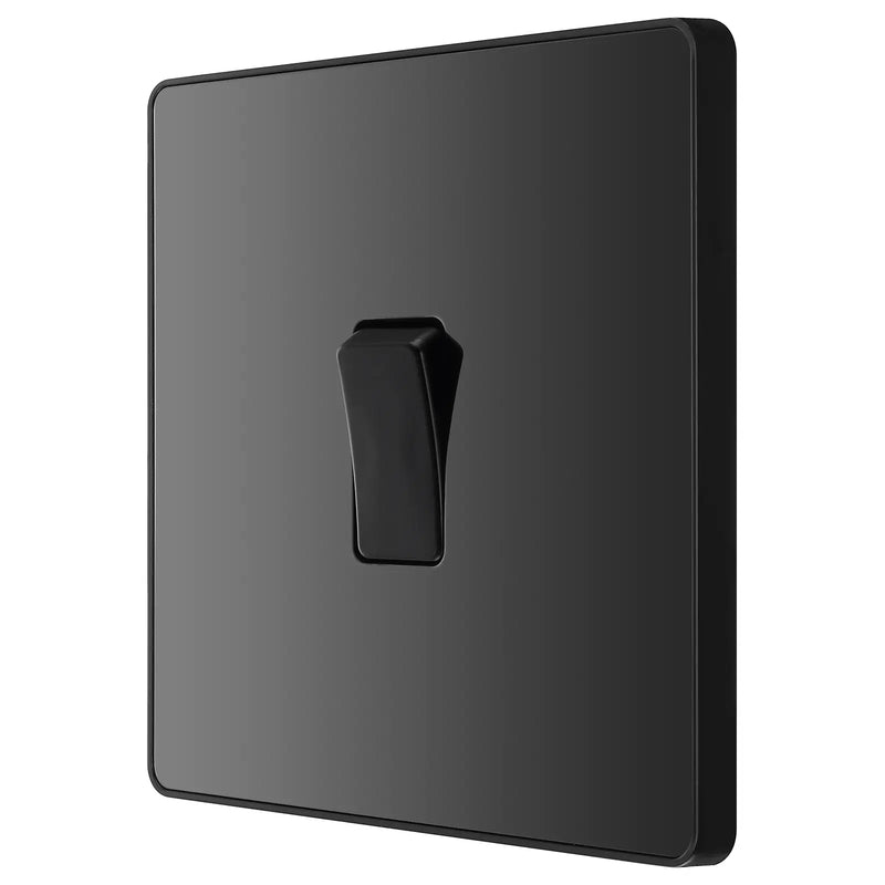 BG Electrical Evolve Black Chrome - Single, 2 way switch
