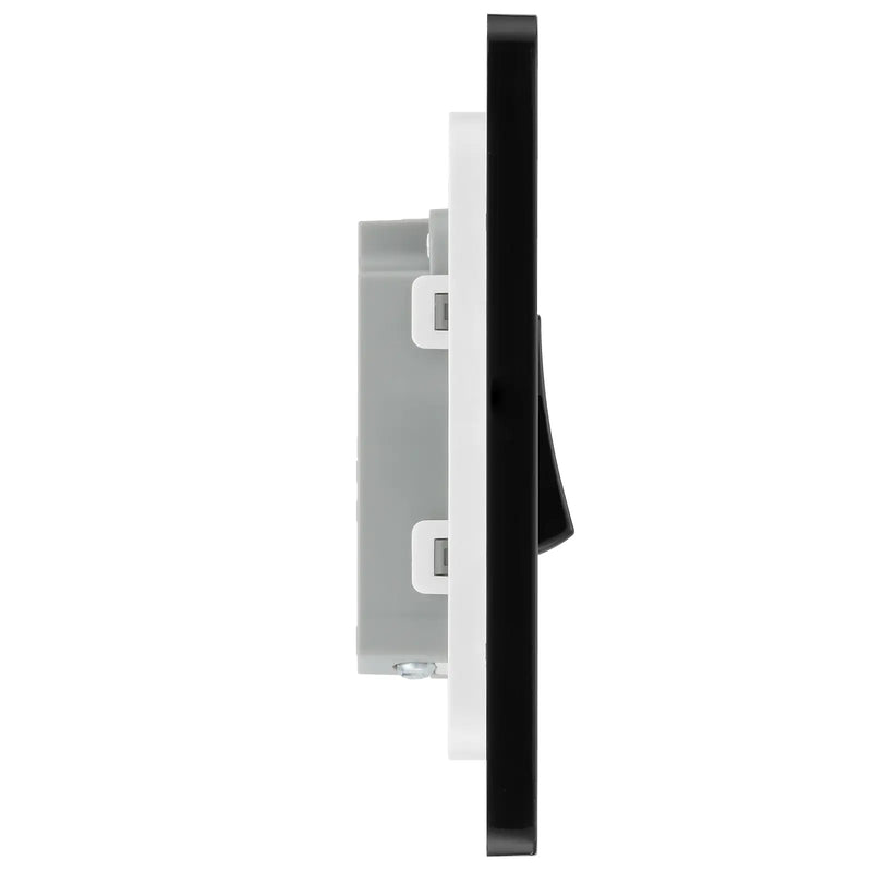 BG Electrical Evolve Black Chrome - Single, 2 way switch