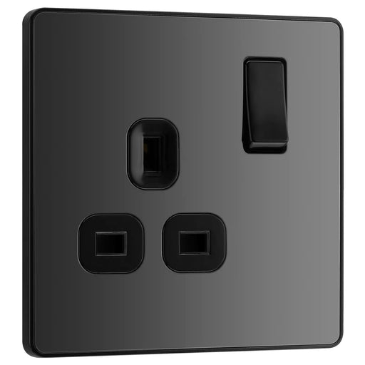 BG Electrical Evolve Black Chrome - Single, switched, single pole