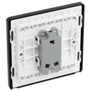 BG Electrical Evolve Black Chrome - Single, 2 way switch, wide rocker