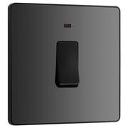 BG Electrical Evolve Black Chrome - 20A, double pole, with indicator