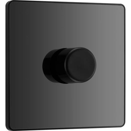 BG Electrical Evolve Black Chrome - Single, 2 way push 200W
