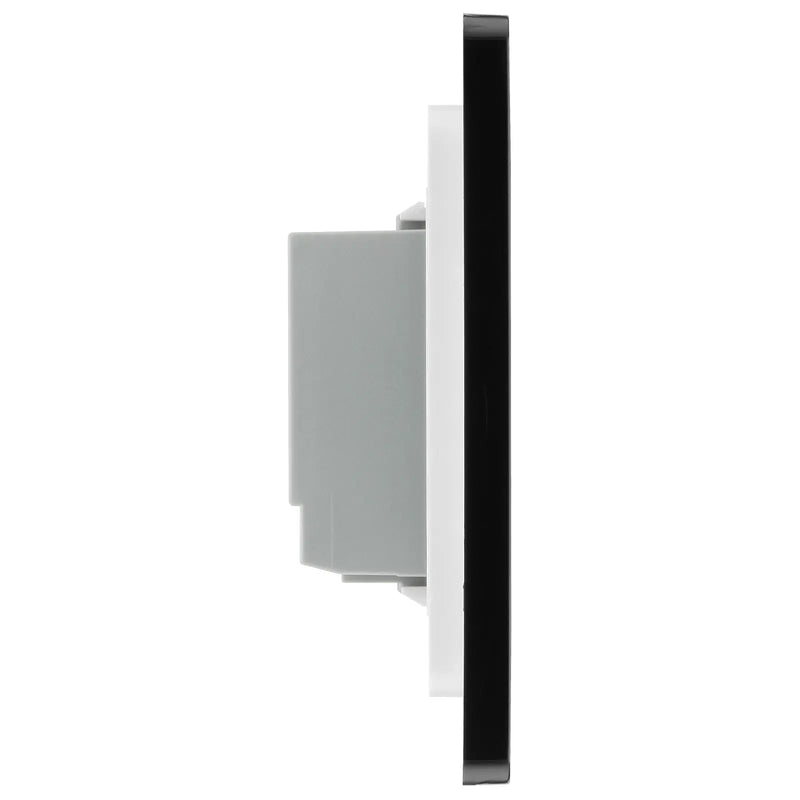 BG Electrical Evolve Black Chrome - Single, 2 way touch, 200W, master