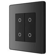 BG Electrical Evolve Black Chrome - Double, 2 way touch, 200W, master