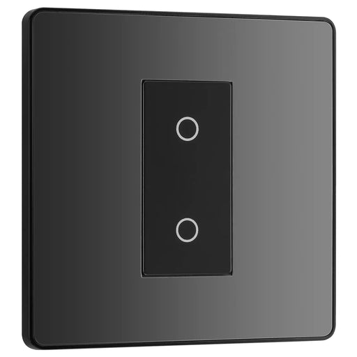 BG Electrical Evolve Black Chrome - Single, 2 way touch, 200W, secondary