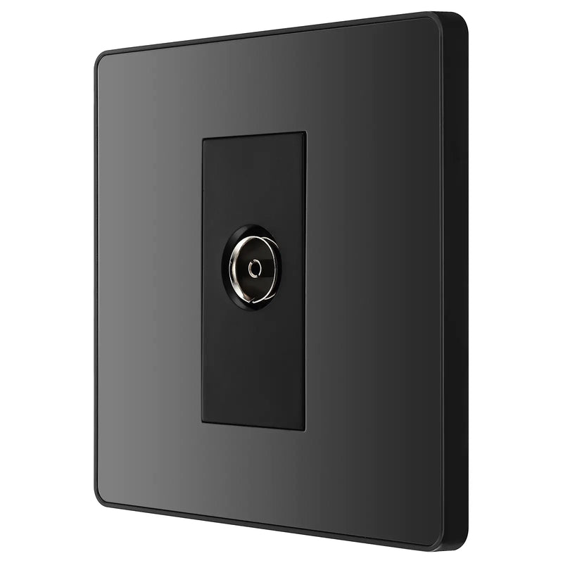 BG Electrical Evolve Black Chrome - Single, co-axial