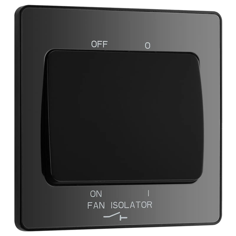 BG Electrical Evolve Black Chrome - Fan isolator