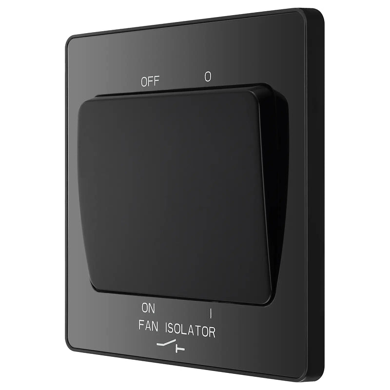 BG Electrical Evolve Black Chrome - Fan isolator
