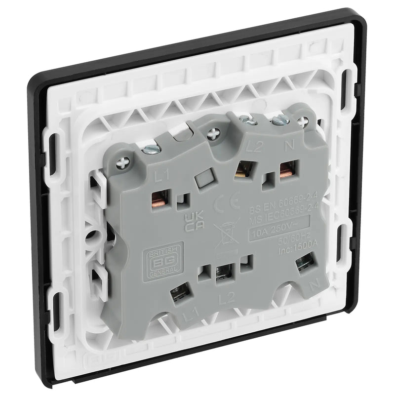 BG Electrical Evolve Black Chrome - Fan isolator