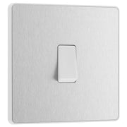 BG Electrical Evolve Brushed Steel - Single, 2 way switch