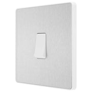 BG Electrical Evolve Brushed Steel - Single, 2 way switch