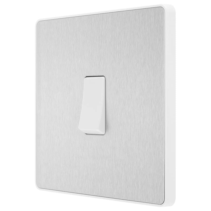 BG Electrical Evolve Brushed Steel - Single, 2 way switch