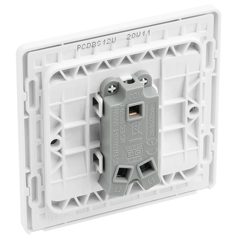 BG Electrical Evolve Brushed Steel - Single, 2 way switch