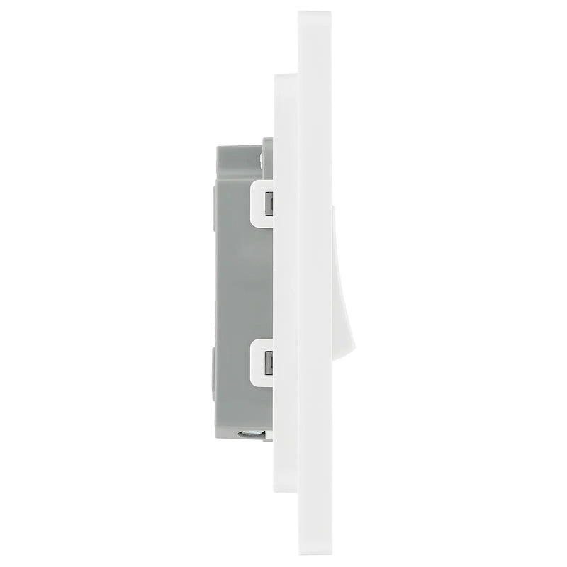 BG Electrical Evolve Brushed Steel - Single, 2 way switch