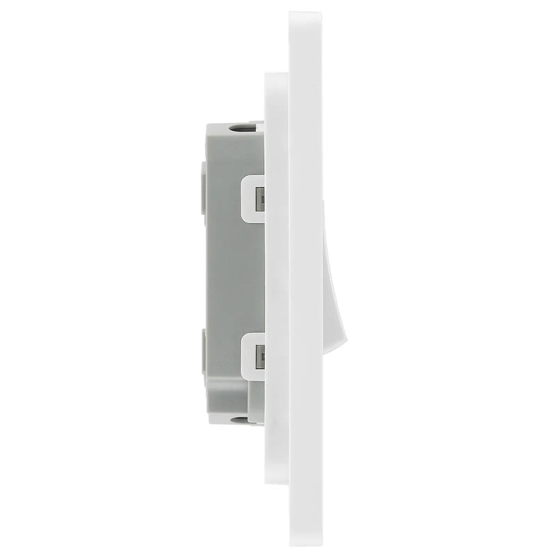 BG Electrical Evolve Brushed Steel - Double, 2 way switch