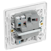 BG Electrical Evolve Brushed Steel - Switched and fused with indicator