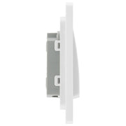 BG Electrical Evolve Brushed Steel - Single, 2 way switch, wide rocker