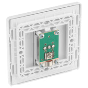 BG Electrical Evolve Brushed Steel - Single, co-axial
