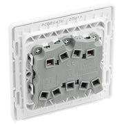 BG Electrical Evolve Brushed Steel - Triple, 2 way switch