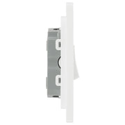 BG Electrical Evolve Brushed Steel - Triple, 2 way switch