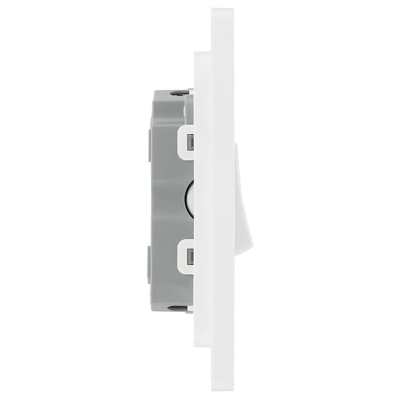 BG Electrical Evolve Brushed Steel - Triple, 2 way switch