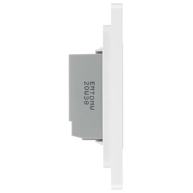 BG Electrical Evolve Brushed Steel - Double, 2 way touch, 200W, master